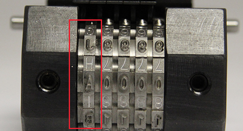 Manual Numbering Head by Columbia Marking Tools