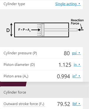 Cylinder Calcuation