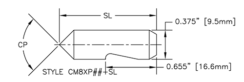 CM8X-SL-Punch drawing